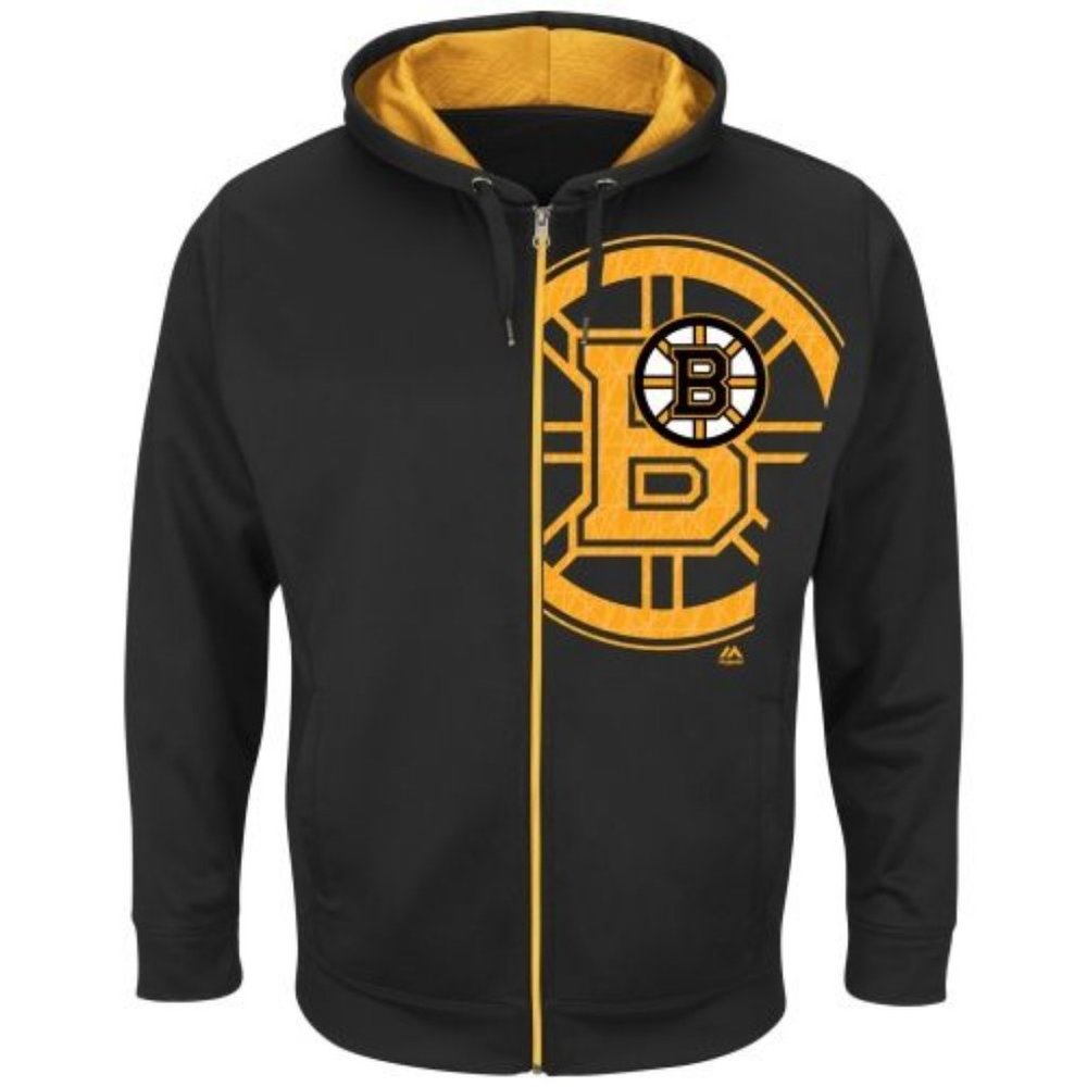 NWT NHL Men's Boston Bruins Full-Zip Hoodie L